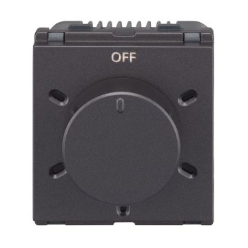 Lauritz Knudsen Englaze Fan Regulator 120 W | 5-Step | 2 Module | 360 Degree Rotation (Mountain Grey)