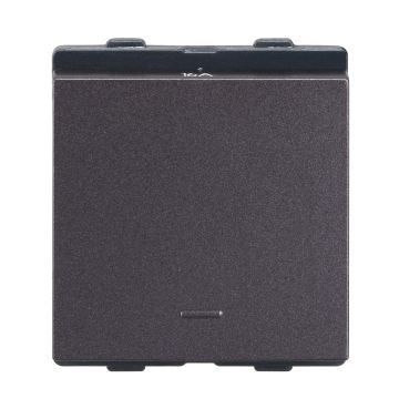 Lauritz Knudsen Englaze Switch, 16AX | 1-Way | 2 Module | Mega Switch | ISI Certified (Mountain Grey)