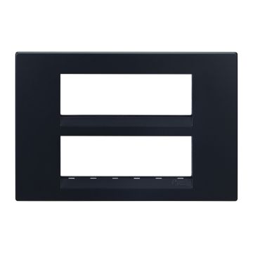 Lauritz Knudsen Englaze 12 Module Plate Sparkle Black