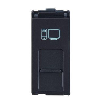 Lauritz Knudsen Englaze Rj 45 Cat 6A Sparkle Black