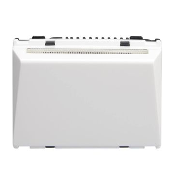 Lauritz Knudsen Englaze Electronic Key Tag Switch, 20A | 3 Module | Hospitality Range (Snow White)