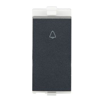 Lauritz Knudsen enGem Bell Push, 6AX | 1 Module | ISI Certified | Smooth & quick press action | Stone Grey Color