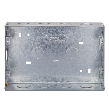 Lauritz Knudsen enGem GI Metal Box | 12 Module | Suitable for englaze, entice, enCurve & enGem ranges | Safe housing for switches & wiring