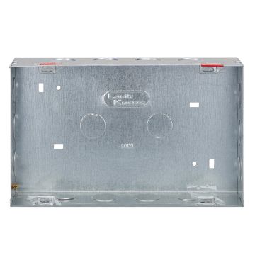 Lauritz Knudsen enGem GI Metal Box | 16 Module | Suitable for englaze, entice, enCurve & enGem ranges | Safe housing for switches & wiring