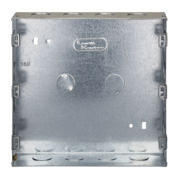 Lauritz Knudsen enGem GI Metal Box | 18 Module | Suitable for englaze, entice, enCurve & enGem ranges | Safe housing for switches & wiring