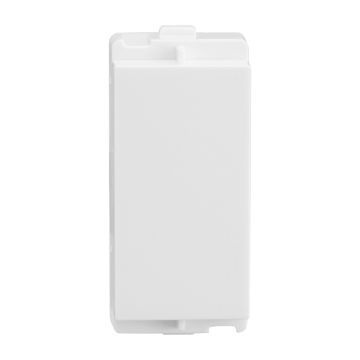 Lauritz Knudsen Accessory - enGem Blank off Unit | 1 Module | Durable | Improves safety & panel appearance | White Color