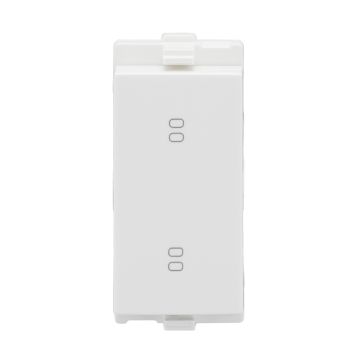 Lauritz Knudsen enGem Switch, 16AX | 2-Way | 1 Module| ISI Certified | Reliable & smooth switching operation | White Color