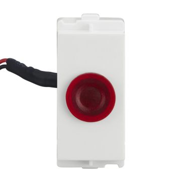 Lauritz Knudsen Accessory - enGem LED Phase Indicator | 1 Module | Full Glow | Clear phase status indication | White Color