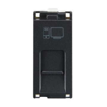 Lauritz Knudsen Engem Rj 45, Cat 6A, 1 Module Stone Grey