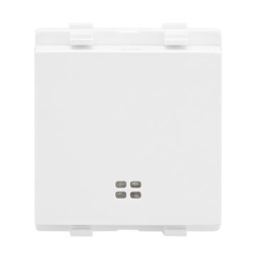 Lauritz Knudsen enGem Switch, 2 Pole with Indicator lamp, 32A | 2 Module| ISI Certified | Reliable & smooth switching operation | White Color