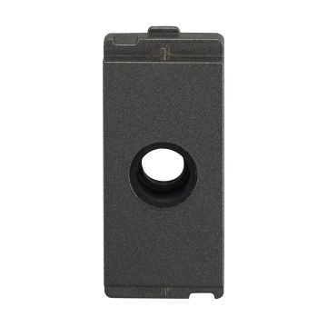 Lauritz Knudsen Encurve Cable Outlet, 1 Module Magnesium Grey