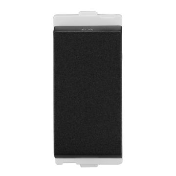 Lauritz Knudsen Encurve Switch 1 -Way 6A, 1 Module Magnesium Grey