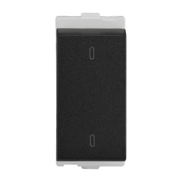 Lauritz Knudsen Encurve Switch 2 Way 6A, 1 Module Magnesium Grey