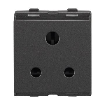 Lauritz Knudsen Encurve 3 -Pin Socket 6A With Isi Magnesium Grey
