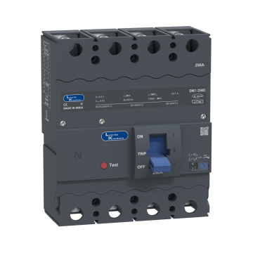 Lauritz Knudsen DN1C, MCCB, 4 Pole, 415V AC, 25kA Breaking Capacity, 250A | Thermal-Magnetic Release | IP40 Protection 