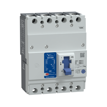 Lauritz Knudsen DU125H MCCB 125A 4P 415V AC 30kA Thermal Magnetic 50/60 Hz