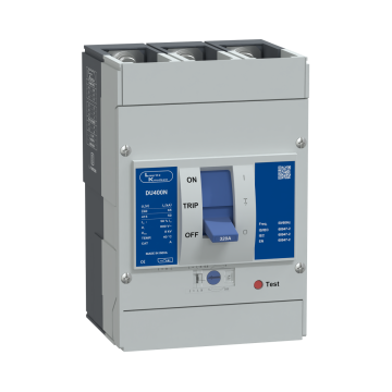Lauritz Knudsen DU400N, MCCB, 2 Pole, 415V AC, 50kA Breaking Capacity, 320A | Thermal-Magnetic Release | IP40 Protection