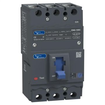 DN0C MCCB 32 3P 415V AC 25kA Thermal Magnetic 50/60 Hz