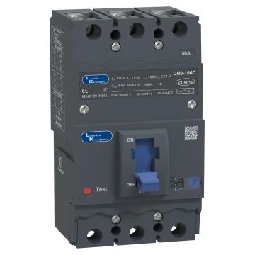 DN0C MCCB 50 3P 415V AC 25kA Thermal Magnetic 50/60 Hz