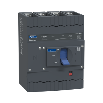 Lauritz Knudsen DN2D, MCCB, 4 Pole, 415V AC, 36kA Breaking Capacity, 125A | Thermal-Magnetic Release | IP40 Protection 