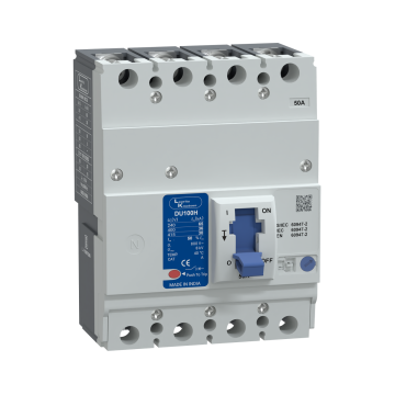 Lauritz Knudsen DU100H MCCB 50A 4P 415V AC 30kA Thermal Magnetic 50/60 Hz