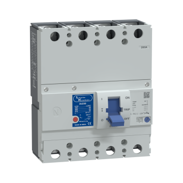 Lauritz Knudsen DU250 MCCB 200A 4P 415V AC 36kA Thermal Magnetic 50/60 Hz