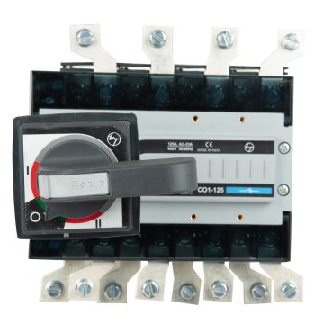 C-Line Manual Changeover Switch FR1 125A 4P 415V AC Open Execution Extended Handle