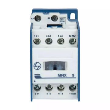 MNX  Contactor 9A 3P 415V AC In Built 1NO+1NC AC-3 110V AC Coil 50/60 Hz