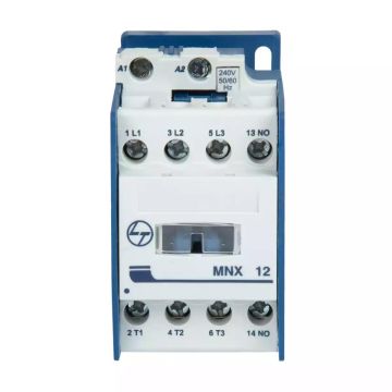 MNX  Contactor 12A 3P 415V AC In Built 1NC AC-3 24V AC Coil 50/60 Hz
