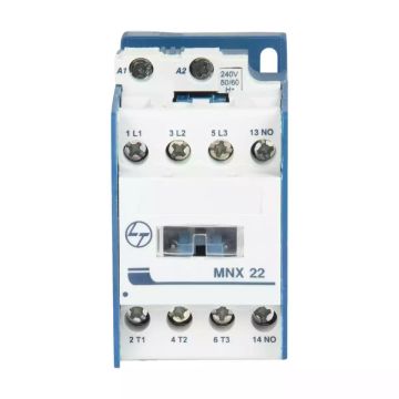 MNX  Contactor 22A 3P 415V AC In Built 1NC AC-3 110V AC Coil 50/60 Hz