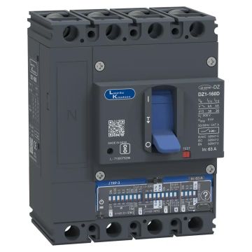 DZ1D MCCB 63 4P 415V AC 36kA iTRP3 50/60 Hz