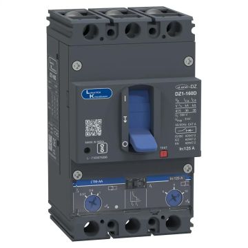 DZ1D MCCB 125 3P 415V AC 36kA Thermal Magnetic 50/60 Hz