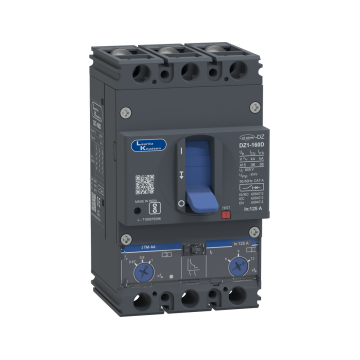 Lauritz Knudsen DZ1D, MCCB, 3 Pole, 415V AC, 36kA Breaking Capacity, 125A | Thermal-Magnetic Release | IP40 Protection