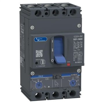 DZ1D MCCB 160 3P 415V AC 36kA Thermal Magnetic 50/60 Hz