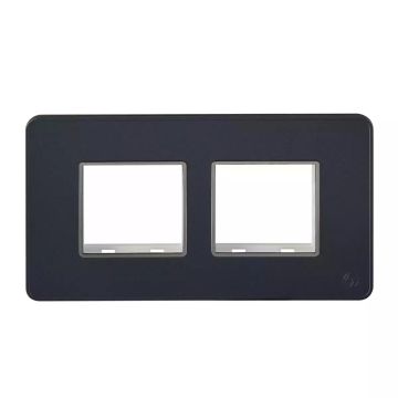 enGem  4 Module  Stone Grey   Plate with chrome Bezel 