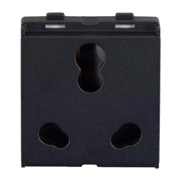 enGem  socket  6A/16A combined with ISI 2M  Stone Grey 