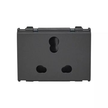 englaze 6A/16A 3pin Socket with ISI M Grey 3M