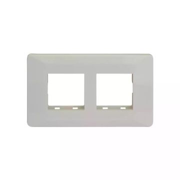entice 4 module grid frame + 4 Module Cover White