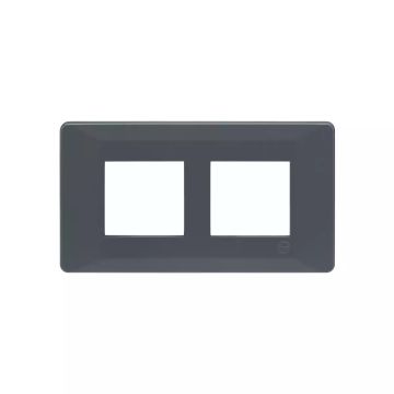 entice 4 module plate- Charcoal Grey
