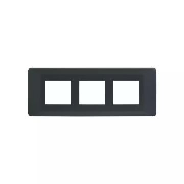 entice 6 module plate- Charcoal Grey