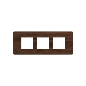 entice 6 module plate- Cinnamon Wood