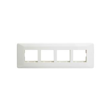 entice 8 module grid frame + 8 Module Cover Horizontal White