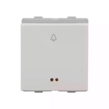 entice bell push 10A  with indicator 2M White