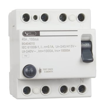 EXORA RCCB 40A FP 415V AC 30mA 