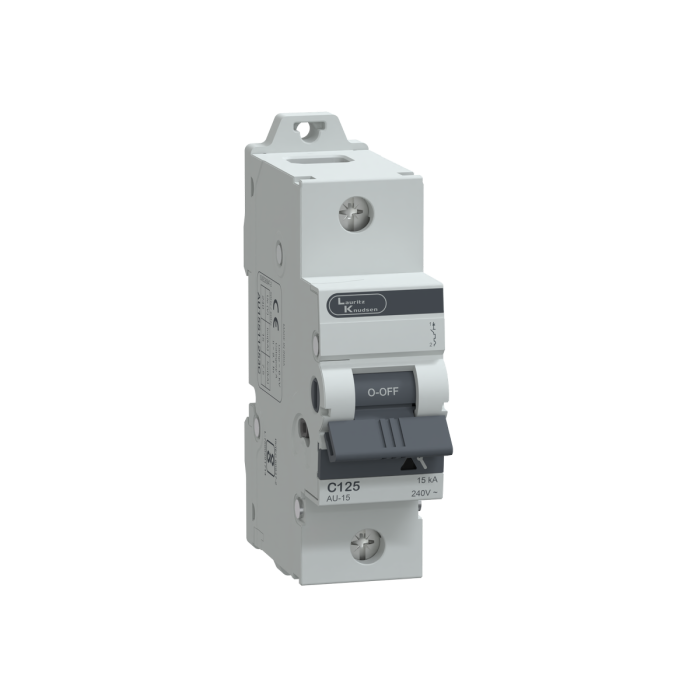 Lauritz Knudsen AU HR MCB, 1 Pole, C Curve, 15kA, 125A, 240V | Suitable for Isolation | Protection Degree - IP 20