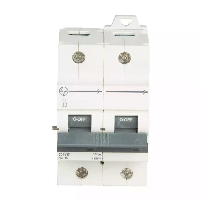AU HR MCB 100A DP 240V AC 15kA C Curve main product photo