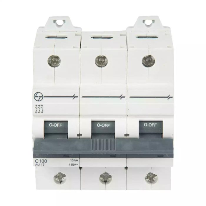AU HR MCB 100A TP 415V AC 15kA D Curve main product photo