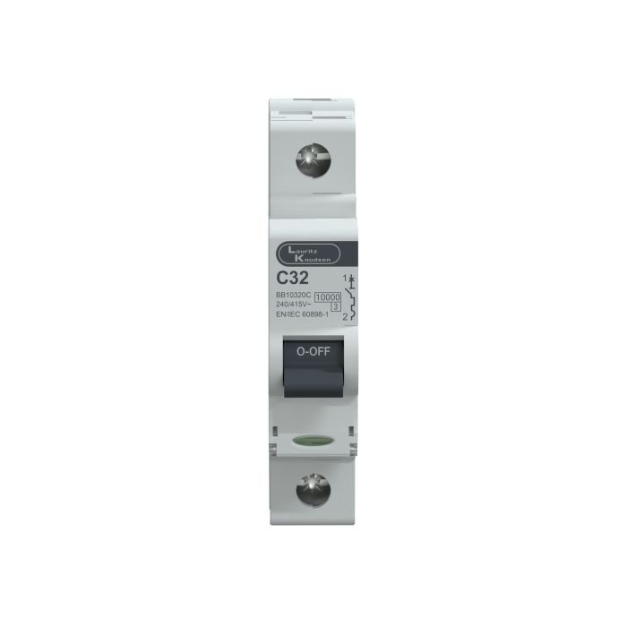 Lauritz Knudsen EXORA, MCB, 1 Pole, 240V AC, 10kA, C Curve, 32A
