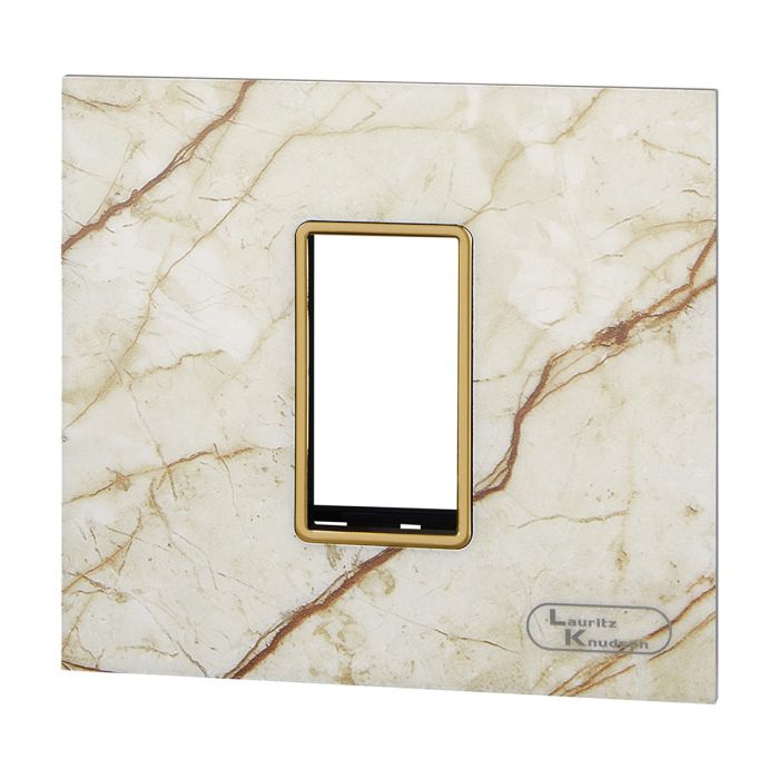 entice 1 module plate- Mystic Marble Finish‚ | Lauritz Knudsen