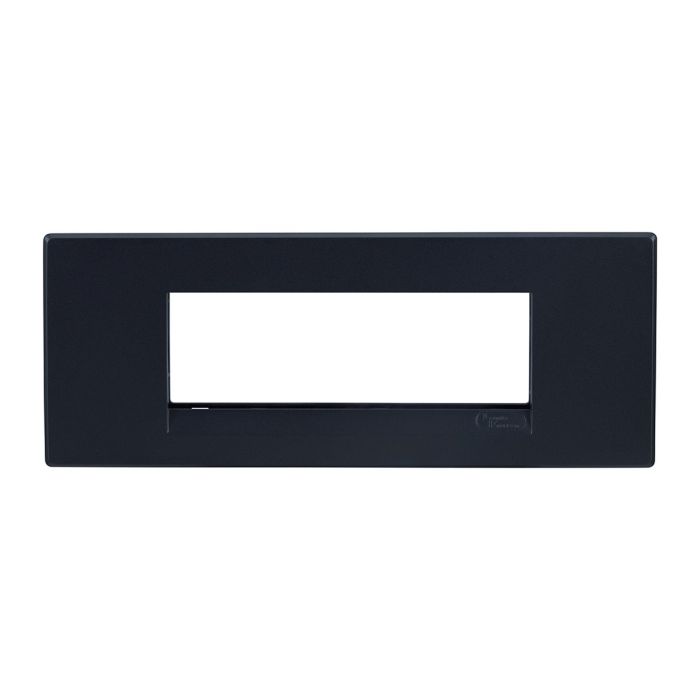 Lauritz Knudsen Englaze 6 Module Plate Sparkle Black